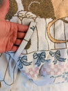 Veste à capuche en tapisserie design unique fait main upcyclé retravaillé et tissé taille L n•919