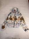 Veste à capuche en tapisserie design unique fait main upcyclé retravaillé et tissé taille L n•919