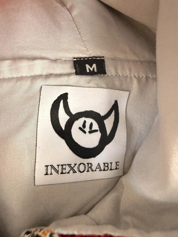 Veste à capuche en tapisserie design unique fait main upcyclé retravaillé et tissé taille M n•921