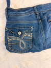 Sac à main en jean design unique fait main upcyclé retravaillé taille unique n•934