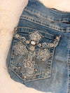 Sac à main en jean design unique fait main upcyclé retravaillé taille unique n•936
