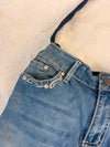 Sac à main en jean design unique fait main upcyclé retravaillé taille unique n•936