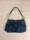 Sac à main en jean design unique fait main upcyclé retravaillé taille unique n•941