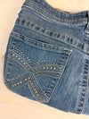 Sac à main en jean design unique fait main upcyclé retravaillé taille unique n•942