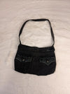 Sac à main en jean design unique fait main upcyclé retravaillé taille unique n•943