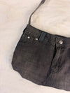 Sac à main en jean design unique fait main upcyclé retravaillé taille unique n•943