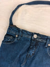 Sac à main en jean design unique fait main upcyclé retravaillé taille unique n•944