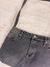 Sac à main en jean design unique fait main upcyclé retravaillé taille unique n•947