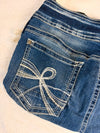 Sac à main en jean design unique fait main upcyclé retravaillé taille unique n•948