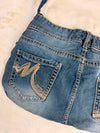 Sac à main en jean design unique fait main upcyclé retravaillé taille unique n•950