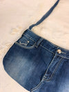 Sac à main en jean design unique fait main upcyclé retravaillé taille unique n•951