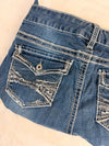 Sac à main en jean design unique fait main upcyclé retravaillé taille unique n•954