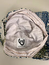 Casquette en tapisserie design unique fait main upcyclé retravaillé et tissé taille unique n•957
