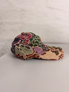 Casquette en tapisserie design unique fait main upcyclé retravaillé et tissé taille unique n•958