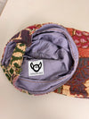 Casquette en tapisserie design unique fait main upcyclé retravaillé et tissé taille unique n•958