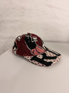Casquette en tapisserie unisexe unique fait main upcyclé retravaillé et tissé taille unique n•963