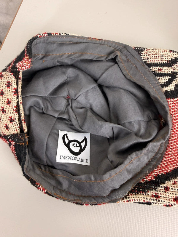 Casquette en tapisserie unisexe unique fait main upcyclé retravaillé et tissé taille unique n•963