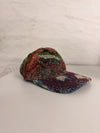 Casquette en tapisserie unisexe unique fait main upcyclé retravaillé et tissé taille unique n•964