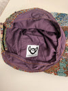 Casquette en tapisserie unisexe unique fait main upcyclé retravaillé et tissé taille unique n•964