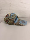 Casquette en tapisserie unisexe unique fait main upcyclé retravaillé et tissé taille unique n•966