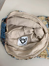 Casquette en tapisserie unisexe unique fait main upcyclé retravaillé et tissé taille unique n•967