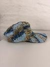 Casquette en tapisserie unisexe unique fait main upcyclé retravaillé et tissé taille unique n•967