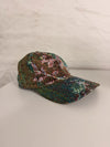 Casquette en tapisserie unisexe unique fait main upcyclé retravaillé et tissé taille unique n•968