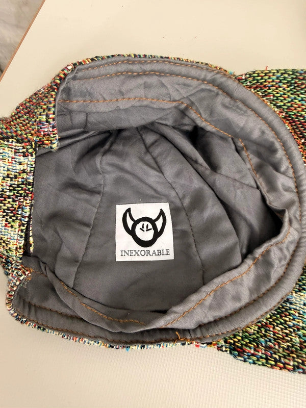 Casquette en tapisserie unisexe unique fait main upcyclé retravaillé et tissé taille unique n•968
