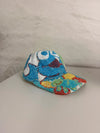 Casquette en tapisserie unisexe unique fait main upcyclé retravaillé et tissé taille unique n•972