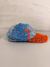 Casquette en tapisserie unisexe unique fait main upcyclé retravaillé et tissé taille unique n•974