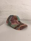 Casquette en tapisserie unisexe unique fait main upcyclé retravaillé et tissé taille unique  n•976