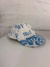 Casquette en tapisserie unisexe unique fait main upcyclé retravaillé et tissé taille unique n•977
