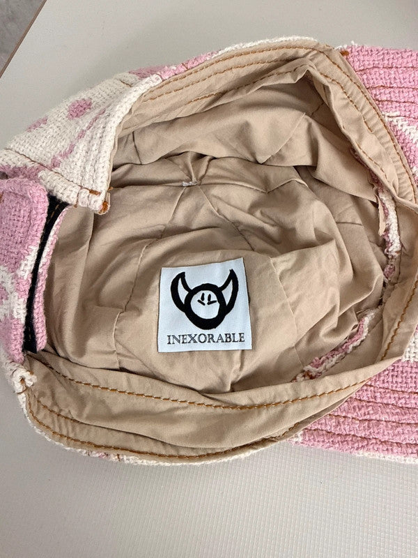Casquette en tapisserie unisexe unique fait main upcyclé retravaillé et tissé taille unique n•980