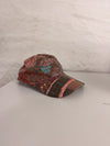 Casquette en tapisserie unisexe unique fait main upcyclé retravaillé et tissé taille unique n•981