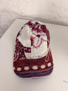 Casquette en tapisserie unisexe unique fait main upcyclé retravaillé et tissé taille unique n•983