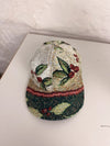Casquette en tapisserie unisexe unique fait main upcyclé retravaillé et tissé taille unique n•984