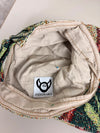 Casquette en tapisserie unisexe unique fait main upcyclé retravaillé et tissé taille unique n•984