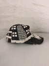 Casquette en tapisserie unisexe unique fait main upcyclé retravaillé et tissé taille unique n•985