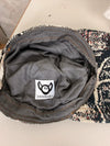 Casquette en tapisserie unisexe unique fait main upcyclé retravaillé et tissé taille unique n•988