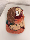 Casquette en tapisserie unisexe unique fait main upcyclé retravaillé et tissé taille unique n•991