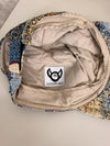 Casquette en tapisserie unisexe unique fait main upcyclé retravaillé et tissé taille unique n•992