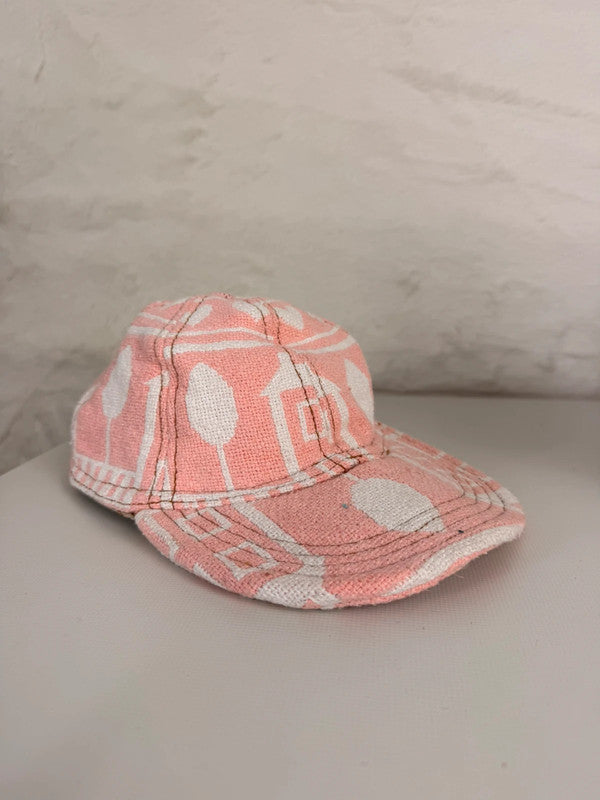 Casquette en tapisserie unisexe unique fait main upcyclé retravaillé et tissé taille unique n•993