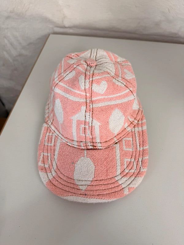 Casquette en tapisserie unisexe unique fait main upcyclé retravaillé et tissé taille unique n•993