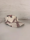 Casquette en tapisserie unisexe unique fait main upcyclé retravaillé et tissé taille unique n•994