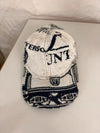 Casquette en tapisserie design unique fait main upcyclé retravaillé et tissé taille unique n•996