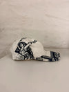 Casquette en tapisserie design unique fait main upcyclé retravaillé et tissé taille unique n•996