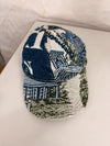 Casquette en tapisserie design unique fait main upcyclé retravaillé et tissé taille unique n•999