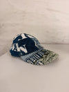 Casquette en tapisserie design unique fait main upcyclé retravaillé et tissé taille unique n•999
