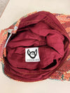 Casquette en tapisserie design unique fait main upcyclé retravaillé et tissé taille unique n•1000