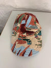 Casquette en tapisserie design unique fait main upcyclé retravaillé et tissé taille unique n•1000